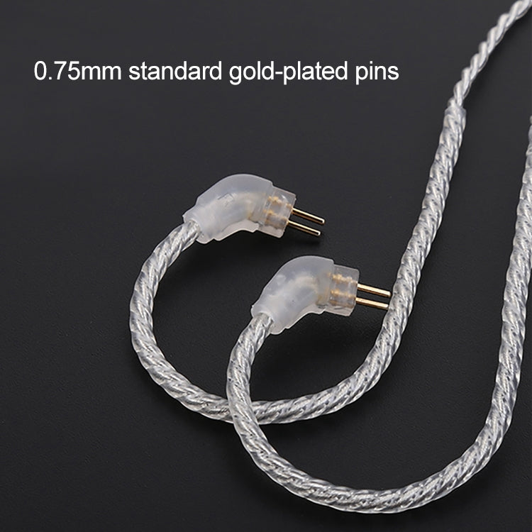 TRN Silver Plated Upgrade Cable Headphones Cable with A2DC Connection for TRN V10 V20 Earphone - Cable & Splitter by TRN | Online Shopping South Africa | PMC Jewellery