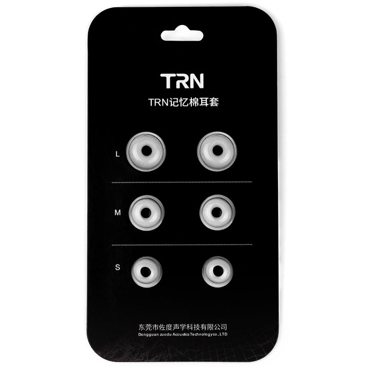 TRN Earphone Silicone Memory Foam Earplug(Grey) - Anti-dust & Ear Caps by TRN | Online Shopping South Africa | PMC Jewellery