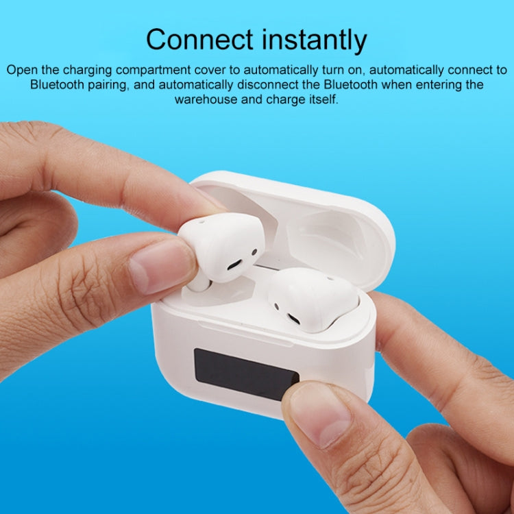 Pro 8 In-ear Touch Digital Display TWS Mini Wireless Bluetooth Earphone (White) - TWS Earphone by PMC Jewellery | Online Shopping South Africa | PMC Jewellery