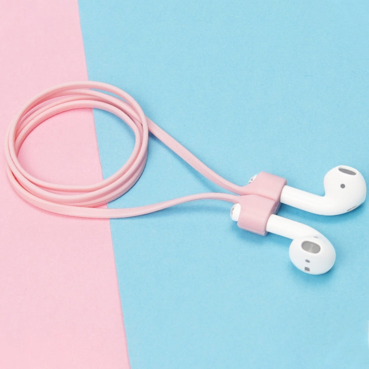 Wireless Bluetooth Headset Anti-lost Rope Magnetic Silicone Lanyard for Apple AirPods 1 / 2(Pink) - Anti-lost & Holder by PMC Jewellery | Online Shopping South Africa | PMC Jewellery