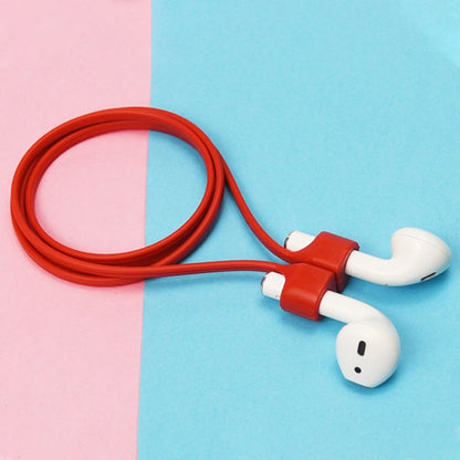 Wireless Bluetooth Headset Anti-lost Rope Magnetic Silicone Lanyard for Apple AirPods 1 / 2(Red) - Anti-lost & Holder by PMC Jewellery | Online Shopping South Africa | PMC Jewellery