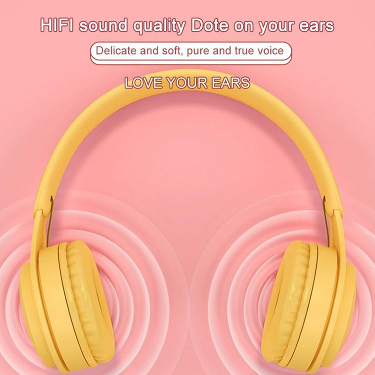 Y08 Hifi Sound Quality Macaron Bluetooth Headset, Supports Calling & TF Card & 3.5mm AUX (Pink) - Headset & Headphone by PMC Jewellery | Online Shopping South Africa | PMC Jewellery