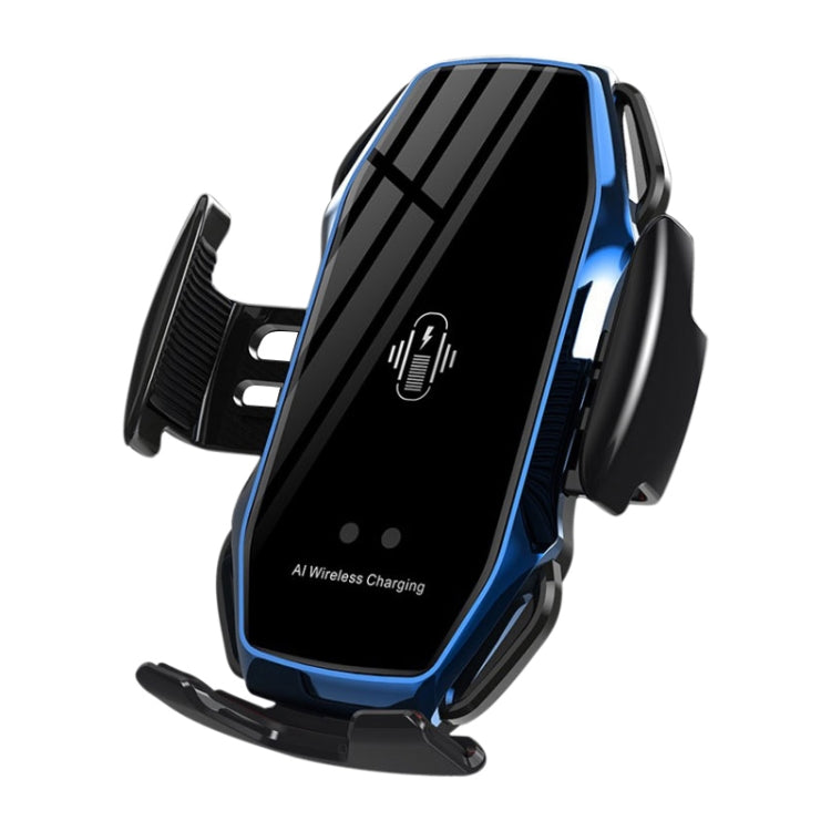 A5 10W Car Infrared Wireless Mobile Auto-sensing Phone Charger Holder, Interface：USB-C / Type-C(Blue) - Wireless Charger Holders by PMC Jewellery | Online Shopping South Africa | PMC Jewellery