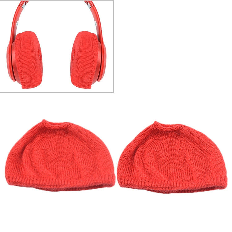 2 PCS Knitted Headphone Dustproof Protective Case for Beats Studio2(Red) - Anti-dust & Ear Caps by PMC Jewellery | Online Shopping South Africa | PMC Jewellery