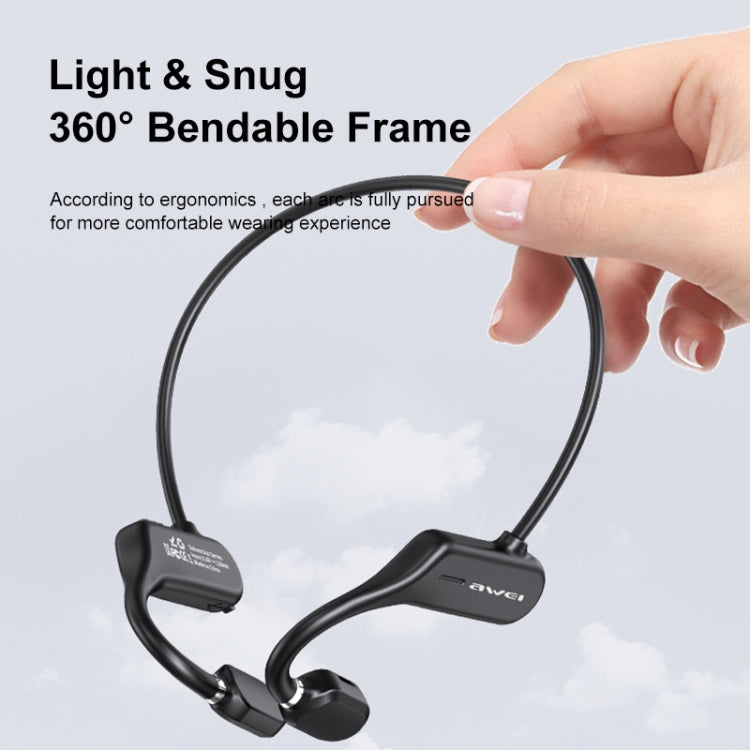 awei A889BL Air Conduction Sports Bluetooth 5.0 Wireless Headset - Bluetooth Earphone by awei | Online Shopping South Africa | PMC Jewellery