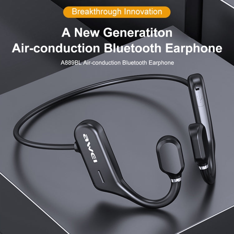 awei A889BL Air Conduction Sports Bluetooth 5.0 Wireless Headset - Bluetooth Earphone by awei | Online Shopping South Africa | PMC Jewellery