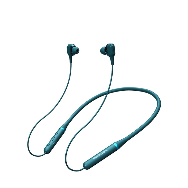 Original Lenovo XE66 Intelligent Noise Reduction 8D Subwoofer Magnetic Neck-mounted Sports Bluetooth Earphone, Support Hands-free Call (Green) - Neck-mounted Earphone by Lenovo | Online Shopping South Africa | PMC Jewellery