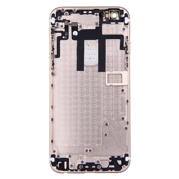 Full Housing Back Cover with Power Button & Volume Button Flex Cable for iPhone 6(Gold) - iPhone 6/6 Plus Parts by PMC Jewellery | Online Shopping South Africa | PMC Jewellery