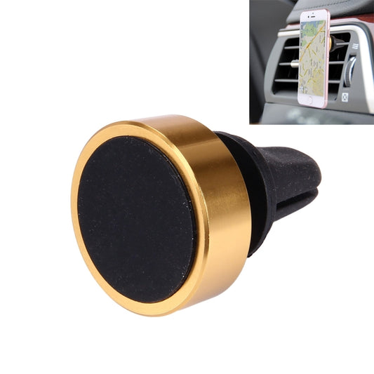 Car Magnetic Air Vent Mount Dock Holder with Quick-snap, For iPhone, Galaxy, Huawei, Xiaomi, LG, HTC and other Smartphones(Gold) - Car Holders by PMC Jewellery | Online Shopping South Africa | PMC Jewellery