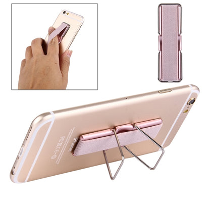 2 in 1 Adjustable Universal Mini Adhesive Holder Stand + Slim Finger Grip, Size: 7.3 x 2.2 x 0.3 cm(Rose Gold) - Ring Holder by PMC Jewellery | Online Shopping South Africa | PMC Jewellery