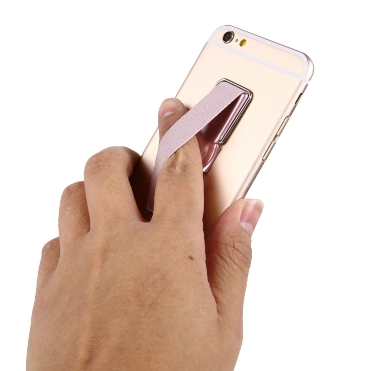 2 in 1 Adjustable Universal Mini Adhesive Holder Stand + Slim Finger Grip, Size: 7.3 x 2.2 x 0.3 cm(Rose Gold) - Ring Holder by PMC Jewellery | Online Shopping South Africa | PMC Jewellery