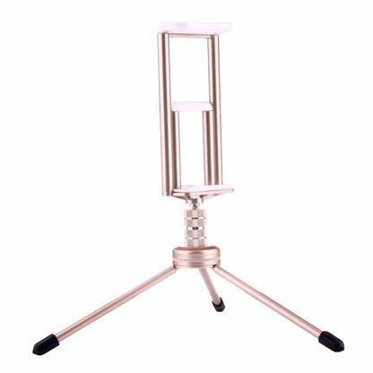 Multi-function Aluminum Alloy Tripod Mount Holder Stand , for iPad, iPhone, Samsung, Lenovo, Sony and other Smartphones & Tablets & Digital Cameras(Gold) - Desktop Holder by PMC Jewellery | Online Shopping South Africa | PMC Jewellery