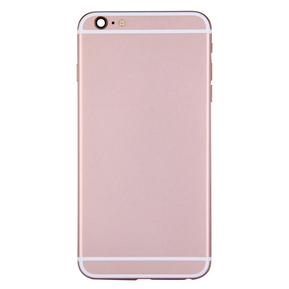 Full Housing Back Cover with Power Button & Volume Button Flex Cable for iPhone 6 Plus(Rose Gold) - iPhone 6/6 Plus Parts by PMC Jewellery | Online Shopping South Africa | PMC Jewellery