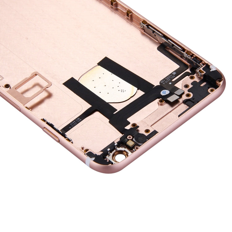 Full Housing Back Cover with Power Button & Volume Button Flex Cable for iPhone 6 Plus(Rose Gold) - iPhone 6/6 Plus Parts by PMC Jewellery | Online Shopping South Africa | PMC Jewellery