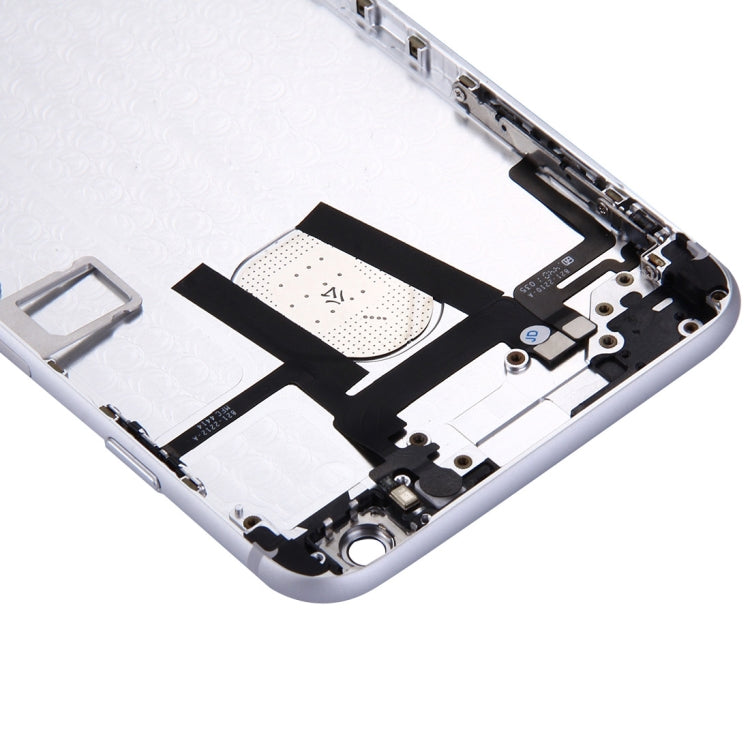 Full Housing Back Cover with Power Button & Volume Button Flex Cable for iPhone 6 Plus(Silver) - iPhone 6/6 Plus Parts by PMC Jewellery | Online Shopping South Africa | PMC Jewellery