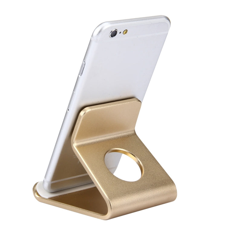 Exquisite Aluminium Alloy Desktop Holder Stand DOCK Cradle For iPhone, Galaxy, Huawei, Xiaomi, LG, HTC and 7 inch Tablet(Gold) - Desktop Holder by PMC Jewellery | Online Shopping South Africa | PMC Jewellery