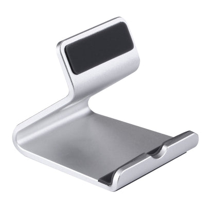 Exquisite Aluminium Alloy Desktop Holder Stand DOCK Cradle For iPhone, Galaxy, Huawei, Xiaomi, LG, HTC and 7 inch Tablet(Silver) - Desktop Holder by PMC Jewellery | Online Shopping South Africa | PMC Jewellery