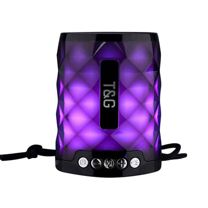 T&G TG155 Bluetooth 4.2 Mini Portable Wireless Bluetooth Speaker with Colorful Lights(Black) - Mini Speaker by T&G | Online Shopping South Africa | PMC Jewellery