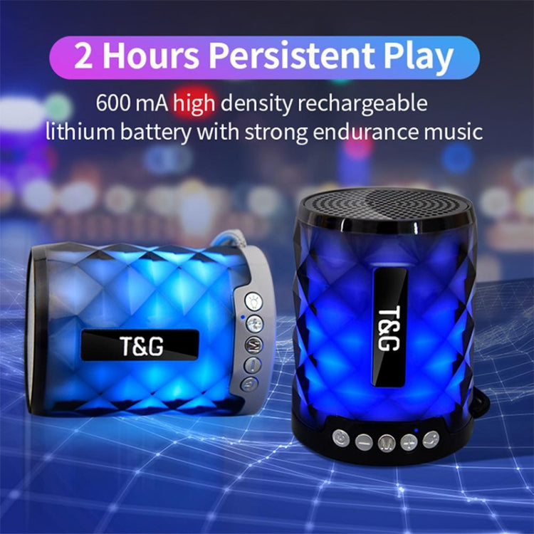 T&G TG155 Bluetooth 4.2 Mini Portable Wireless Bluetooth Speaker with Colorful Lights(Black) - Mini Speaker by T&G | Online Shopping South Africa | PMC Jewellery