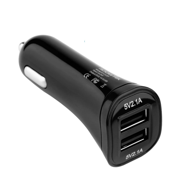 ROCKETEK CC2P DC 5V 4.2A Dual USB Smart Car Charger - Car Charger by ROCKETEK | Online Shopping South Africa | PMC Jewellery