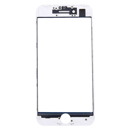 Front Screen Outer Glass Lens with Front LCD Screen Bezel Frame for iPhone 7 (White) - Glass Lens by PMC Jewellery | Online Shopping South Africa | PMC Jewellery