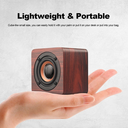 Q1 Wooden Mini Portable Mega Bass Wireless Bluetooth Speaker(Walnut wood) - Mini Speaker by PMC Jewellery | Online Shopping South Africa | PMC Jewellery