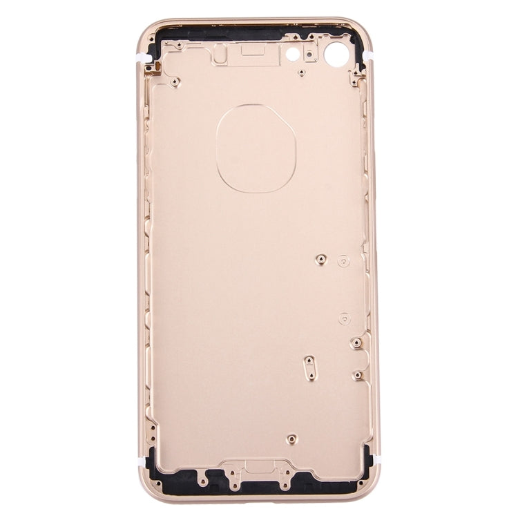 5 in 1 for iPhone 7 (Back Cover + Card Tray + Volume Control Key + Power Button + Mute Switch Vibrator Key) Full Assembly Housing Cover(Gold) - Back Cover by PMC Jewellery | Online Shopping South Africa | PMC Jewellery