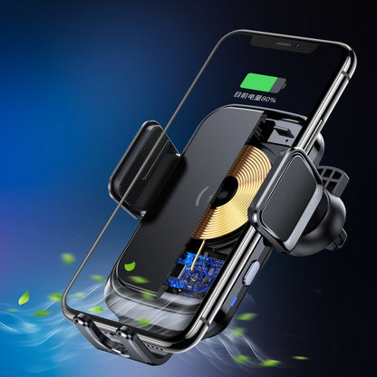 X7 Car Air Outlet Wireless Charging Mobile Phone Gravity Bracket Holder (Black) - Wireless Charger Holders by PMC Jewellery | Online Shopping South Africa | PMC Jewellery