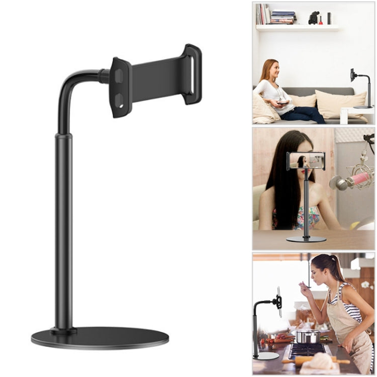 ZM-15 Rotatable Aluminum Alloy Desktop Stand Lazy Stand for 4.7-12.9 inch Mobile Phones / Tablets(Black) - Desktop Holder by PMC Jewellery | Online Shopping South Africa | PMC Jewellery