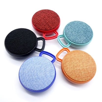 A01L Cloth Texture Round Portable Mini Bluetooth Speaker, Support Hands-free Call & TF Card(Blue) - Mini Speaker by PMC Jewellery | Online Shopping South Africa | PMC Jewellery