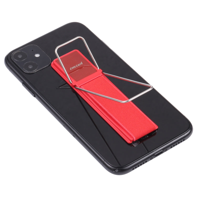 cmzwt CPS-030 Adjustable Folding Magnetic Mobile Phone Holder Bracket with Grip (Red) - Hand-Sticking Bracket by PMC Jewellery | Online Shopping South Africa | PMC Jewellery