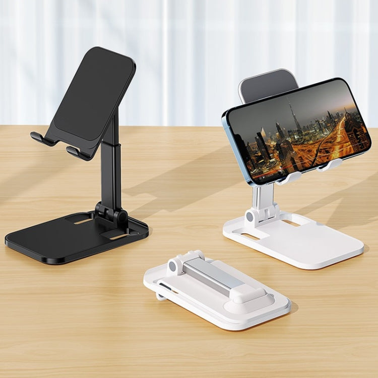 ROCK Desktop Folding Mobile Phone Holder (Black) - Desktop Holder by ROCK | Online Shopping South Africa | PMC Jewellery