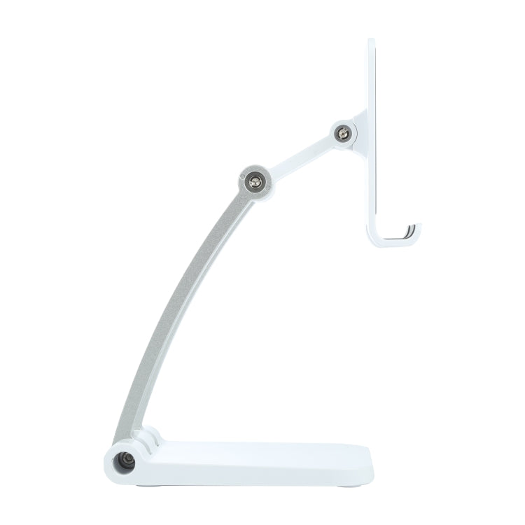 A18 Universal Aluminum Alloy Two-section Folding Mobile Phone Tablet Holder(White) - Desktop Holder by PMC Jewellery | Online Shopping South Africa | PMC Jewellery