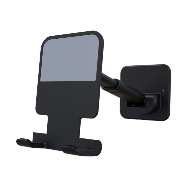 CCT11 Wall Paste Mobile Phone Bracket Foldable Lift Bathroom Kitchen Wall Bracket (Black) - Hand-Sticking Bracket by PMC Jewellery | Online Shopping South Africa | PMC Jewellery