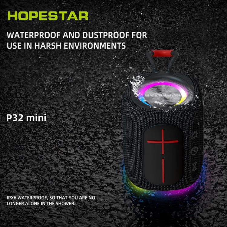 HOPESTAR P32mini TWS Waterproof Wireless Bluetooth Speaker (Red) - Waterproof Speaker by HOPESTAR | Online Shopping South Africa | PMC Jewellery