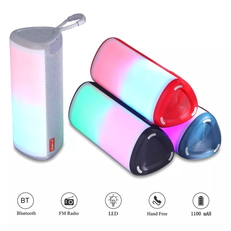 T&G TG357 Portable Wireless Bluetooth Speaker Outdoor Subwoofer with RGB Colorful Light & TWS(Blue) - Desktop Speaker by T&G | Online Shopping South Africa | PMC Jewellery