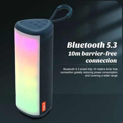 T&G TG357 Portable Wireless Bluetooth Speaker Outdoor Subwoofer with RGB Colorful Light & TWS(Blue) - Desktop Speaker by T&G | Online Shopping South Africa | PMC Jewellery