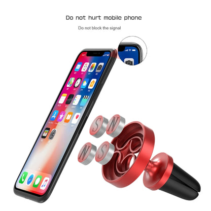 CaseMe Universal 360 Degree Rotation Magnetic Car Air Outlet Vent Mount Phone Holder, For iPhone, Galaxy, Sony, Lenovo, HTC, Huawei, and other Smartphones (Red) - Car Holders by CaseMe | Online Shopping South Africa | PMC Jewellery