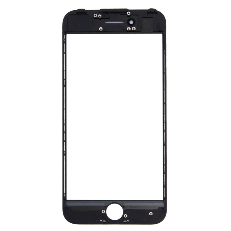 Front Screen Outer Glass Lens with Front LCD Screen Bezel Frame for iPhone 7 (Black) - Glass Lens by PMC Jewellery | Online Shopping South Africa | PMC Jewellery