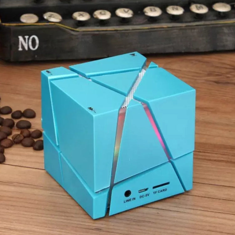 Qone 2 Cube Mini Portable Card Wireless Bluetooth Speaker(Blue) - Mini Speaker by PMC Jewellery | Online Shopping South Africa | PMC Jewellery