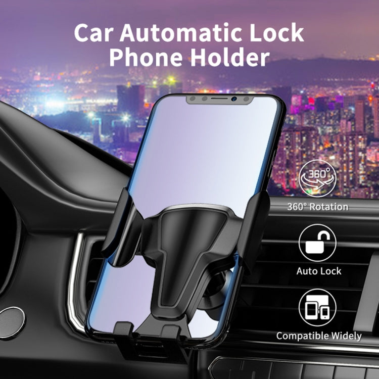FLOVEME YXF204095_1 Car Air Outlet Mount Automatic Retractable Arm Phone Holder Stand for 4-6.5 inch Phone (Black) - Car Holders by PMC Jewellery | Online Shopping South Africa | PMC Jewellery