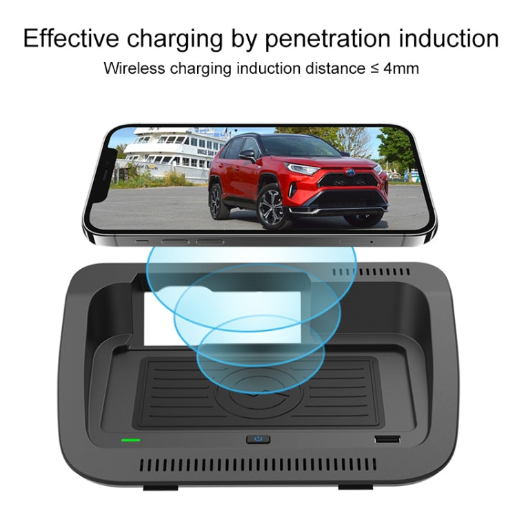 Car Fast Charging Wireless Charger for Toyota RAV4 / Veranda 2019-2021, Left Driving(Black) - DIY Modified Charger by PMC Jewellery | Online Shopping South Africa | PMC Jewellery