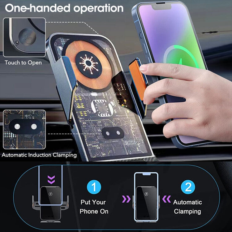 WK WP-U204 15W Vanguard Series Extraordinary Wireless Charging Car Holder - Wireless Charger Holders by WK | Online Shopping South Africa | PMC Jewellery