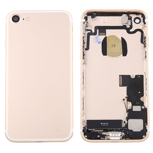 Battery Back Cover Assembly with Card Tray for iPhone 7 (Gold) - Back Cover by PMC Jewellery | Online Shopping South Africa | PMC Jewellery