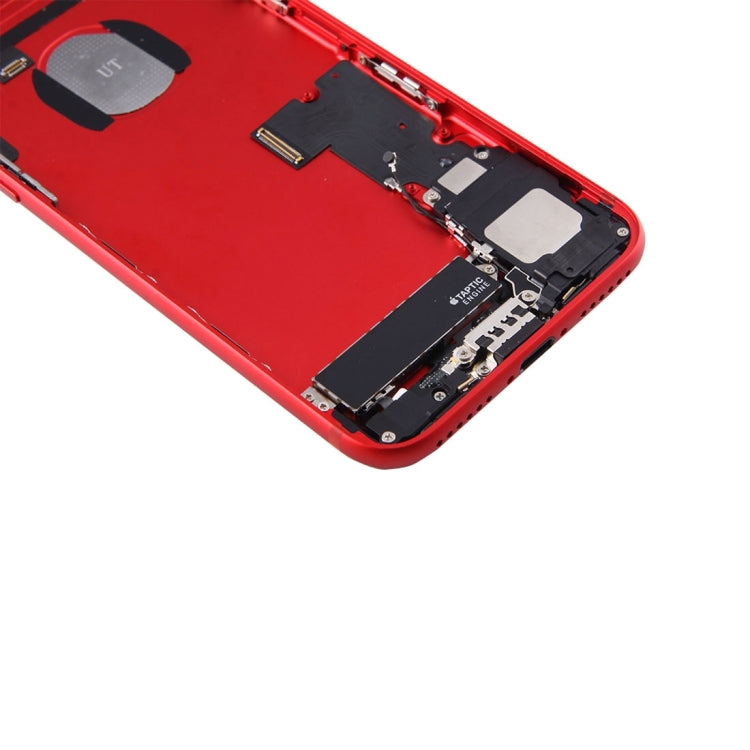 Battery Back Cover Assembly with Card Tray for iPhone 7 (Red) - Back Cover by PMC Jewellery | Online Shopping South Africa | PMC Jewellery