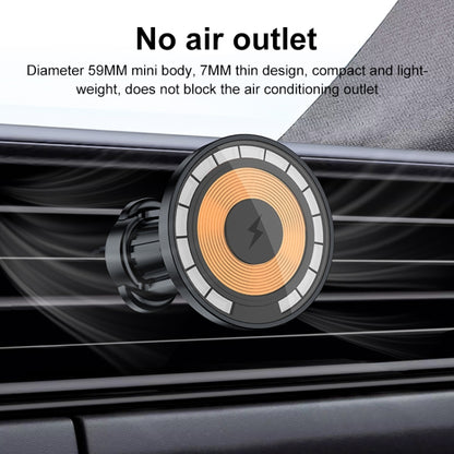 wlons Air Outlet Transparent Magnetic Wireless Charging Car Holder - Wireless Charger Holders by wlons | Online Shopping South Africa | PMC Jewellery
