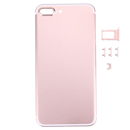 5 in 1 for iPhone 7 Plus (Back Cover + Card Tray + Volume Control Key + Power Button + Mute Switch Vibrator Key) Full Assembly Housing Cover(Rose Gold) - Back Cover by PMC Jewellery | Online Shopping South Africa | PMC Jewellery