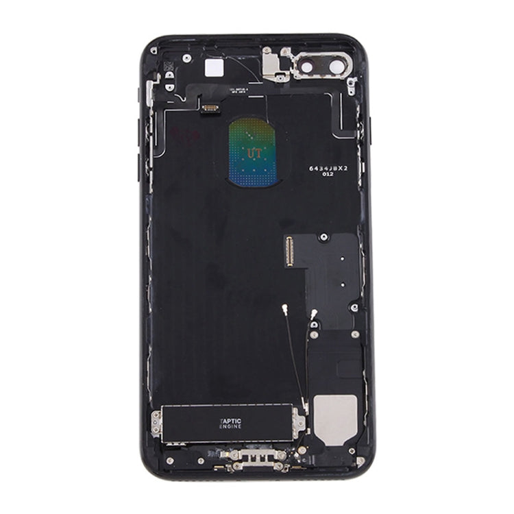 Battery Back Cover Assembly with Card Tray for iPhone 7 Plus (Jet Black) - Back Cover by PMC Jewellery | Online Shopping South Africa | PMC Jewellery