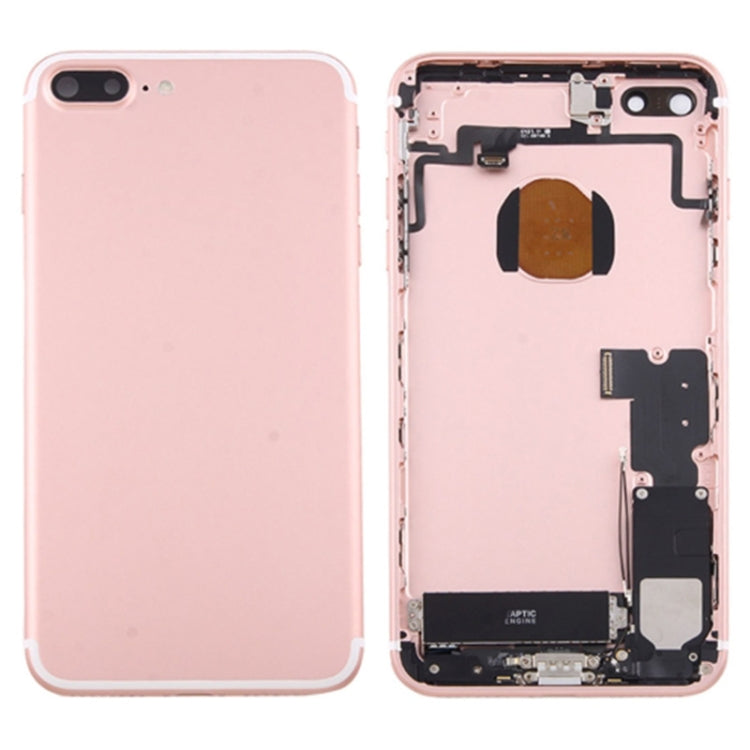 Battery Back Cover Assembly with Card Tray for iPhone 7 Plus (Rose Gold) - Back Cover by PMC Jewellery | Online Shopping South Africa | PMC Jewellery