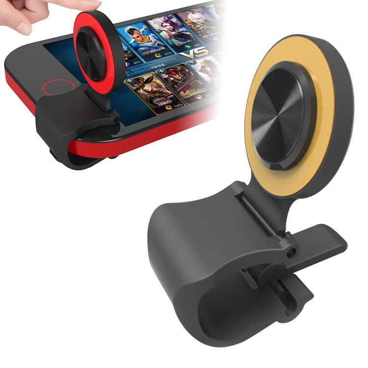 A9 Direct Mobile Clip Games Joystick Artifact Hand Travel Button Sucker with Ring Holder for iPhone, Android Phone, Tablet(Gold) - Handle Shooter by PMC Jewellery | Online Shopping South Africa | PMC Jewellery